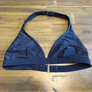 La Blanca Black Triangle Bikini Top Itty Bitty Swimsuit Bra Small S